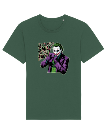 LET`S PUT A SMILE ON THAT FACE! Bottle Green