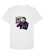 LET`S PUT A SMILE ON THAT FACE! Tricou mânecă scurtă guler larg Bărbat Skater