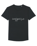 inspire (alb) Tricou mânecă scurtă guler larg Bărbat Skater