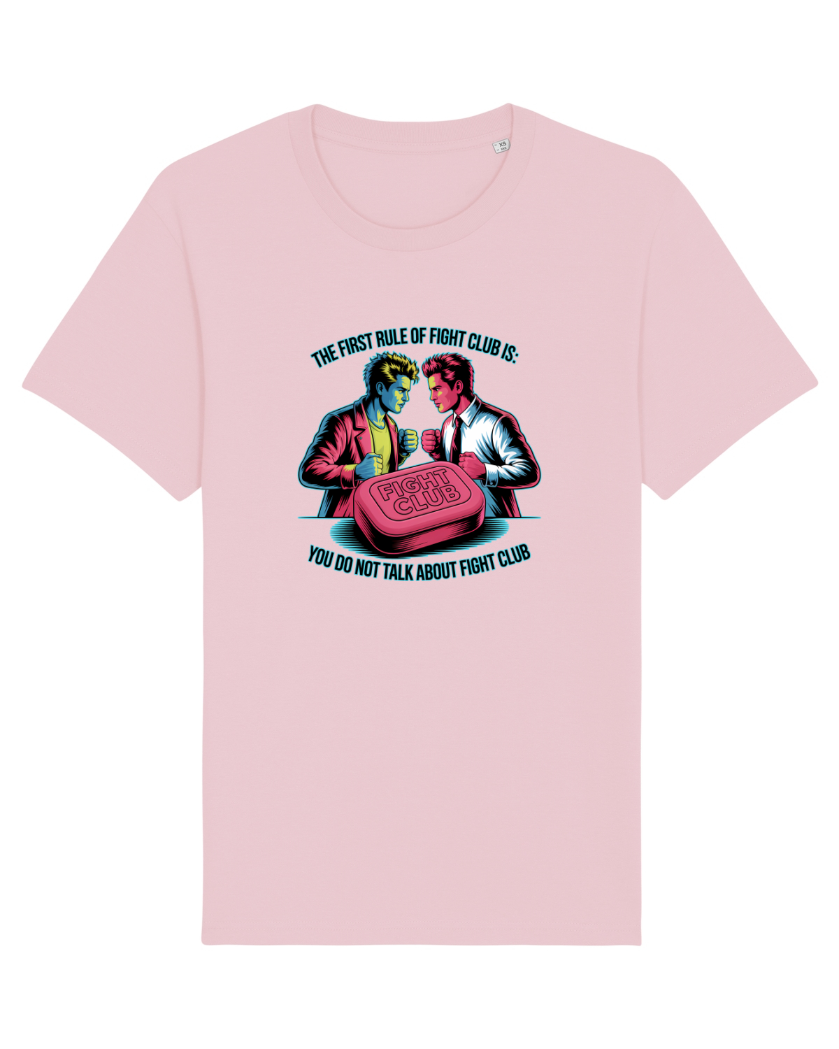 Tricou mânecă scurtă Unisex Rocker Cotton Pink