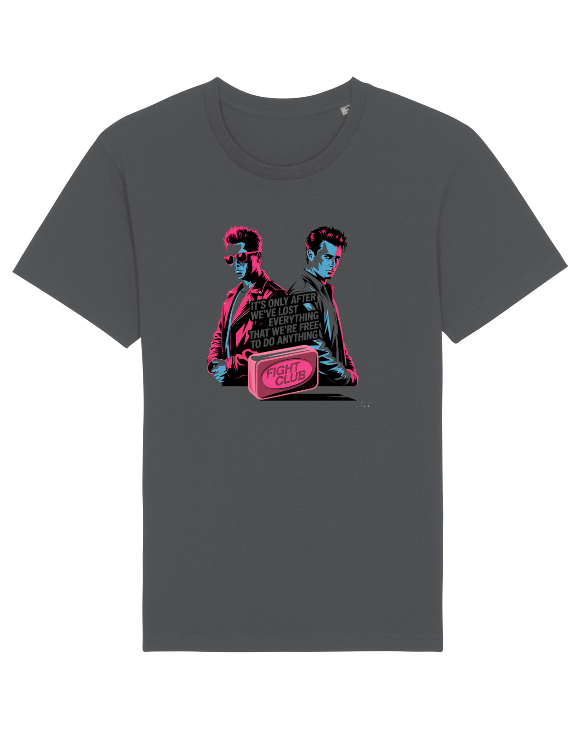 Tricou mânecă scurtă Unisex Rocker Anthracite