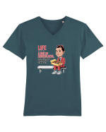 LIFE IS LIKE A BOX OF CHOCOLATES Tricou mânecă scurtă guler V Bărbat Presenter