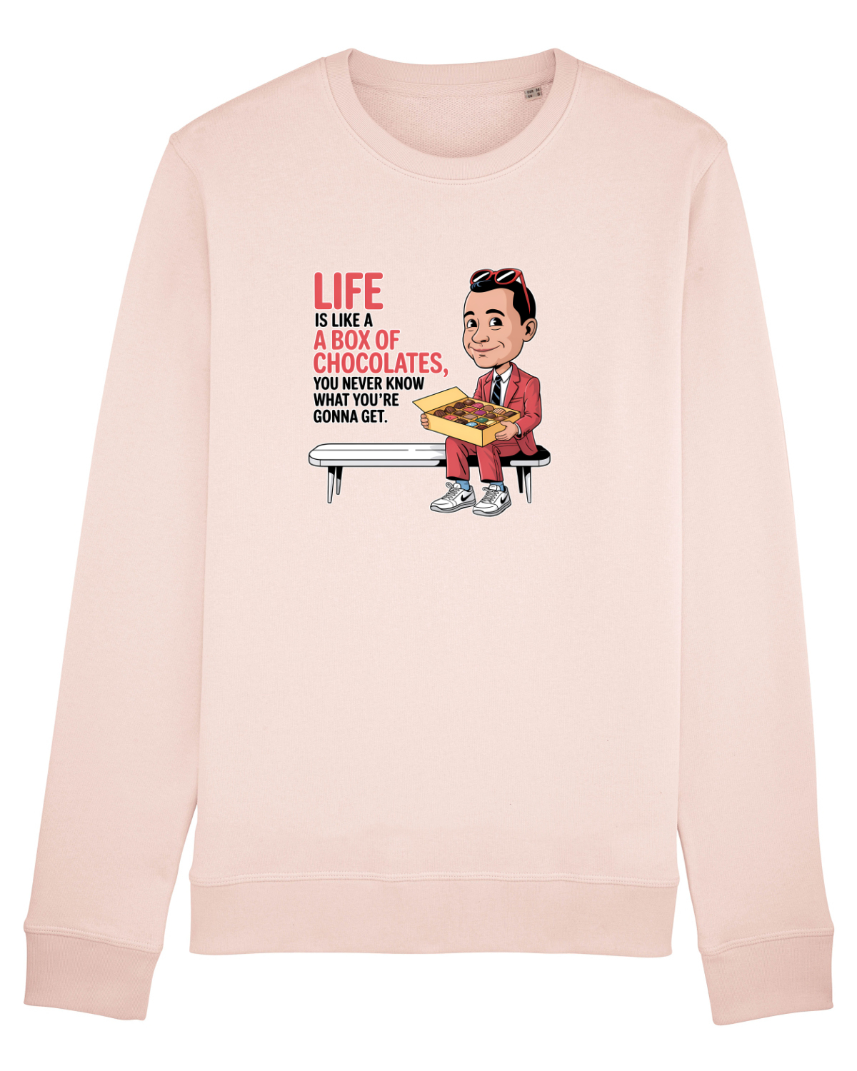 Bluză mânecă lungă Unisex Rise Candy Pink