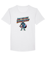 ARE YOU NOT ENTERTAINED? Tricou mânecă scurtă guler larg Bărbat Skater