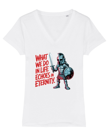 WHAT WE DO IN LIFE ECHOES IN ETERNITY- CEEA CE FACEM IN VIATA ARE ECOU  White