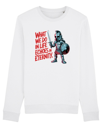 WHAT WE DO IN LIFE ECHOES IN ETERNITY- CEEA CE FACEM IN VIATA ARE ECOU  White