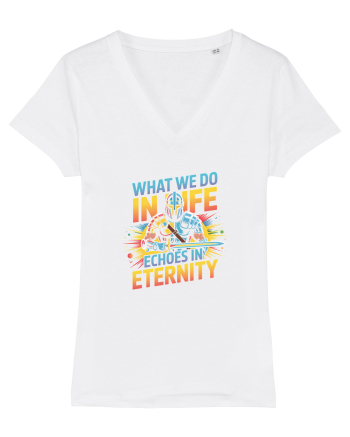 WHAT WE DO IN LIFE ECHOES IN ETERNITY- CEEA CE FACEM IN VIATA ARE ECOU 2 White