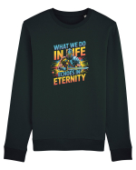 WHAT WE DO IN LIFE ECHOES IN ETERNITY- CEEA CE FACEM IN VIATA ARE ECOU 2 Bluză mânecă lungă Unisex Rise