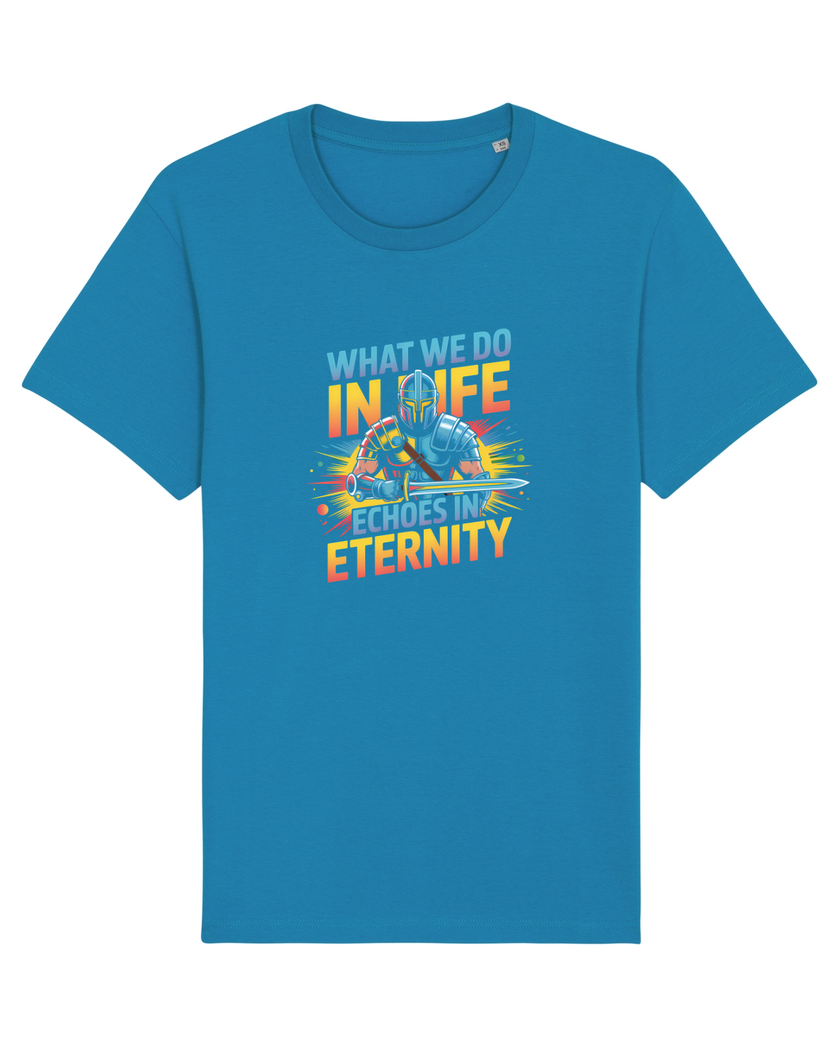 Tricou mânecă scurtă Unisex Rocker Azur