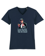 LEAVE THE GUN, TAKE THE CANNOLI - LASA ARMA, IA PRAJITURA Tricou mânecă scurtă guler V Bărbat Presenter