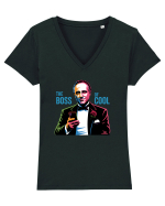 THE BOSS OF COOL Tricou mânecă scurtă guler V Damă Evoker