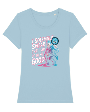 I SOLEMNLY SWEAR I AM UP TO NO GOOD - SUNT PUS PE RELE Sky Blue