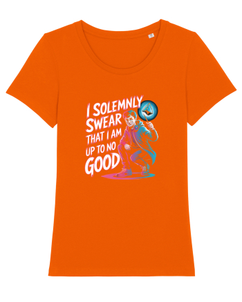 I SOLEMNLY SWEAR I AM UP TO NO GOOD - SUNT PUS PE RELE Bright Orange