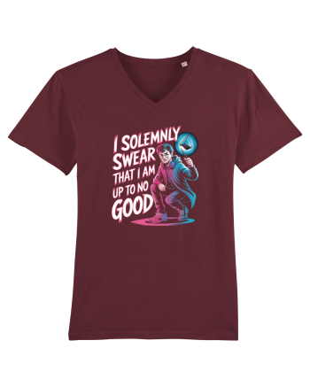 I SOLEMNLY SWEAR I AM UP TO NO GOOD - SUNT PUS PE RELE Burgundy