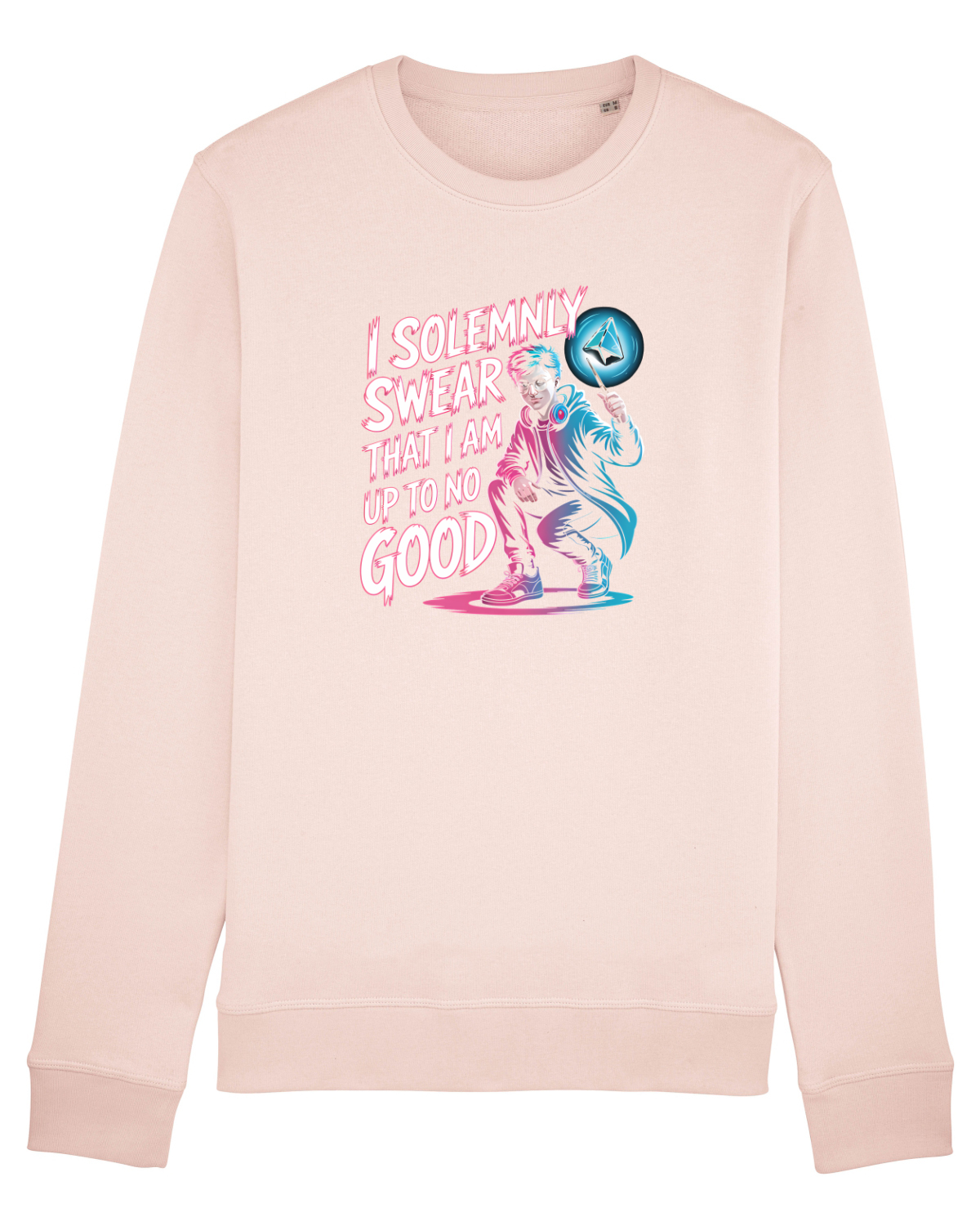 Bluză mânecă lungă Unisex Rise Candy Pink
