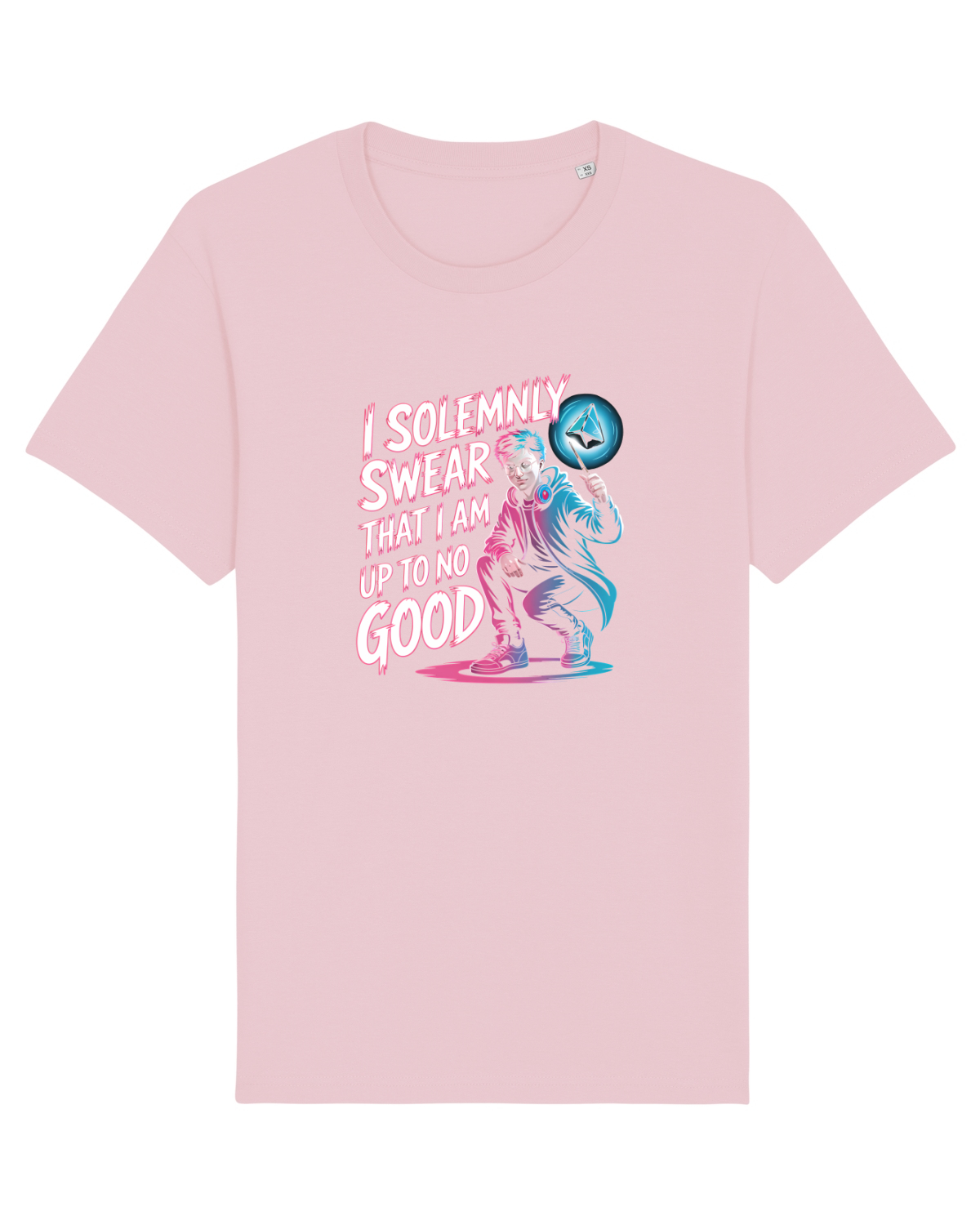 Tricou mânecă scurtă Unisex Rocker Cotton Pink