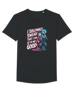 I SOLEMNLY SWEAR I AM UP TO NO GOOD - SUNT PUS PE RELE Tricou mânecă scurtă guler larg Bărbat Skater