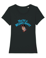 YOU`RE A WIZARD, HARRY! Tricou mânecă scurtă guler larg fitted Damă Expresser