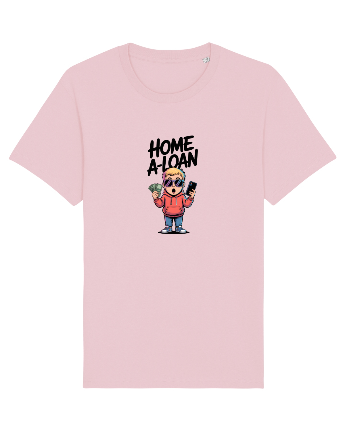 Tricou mânecă scurtă Unisex Rocker Cotton Pink