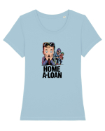 HOME A - LOAN - casa pe  credit 2 Tricou mânecă scurtă guler larg fitted Damă Expresser