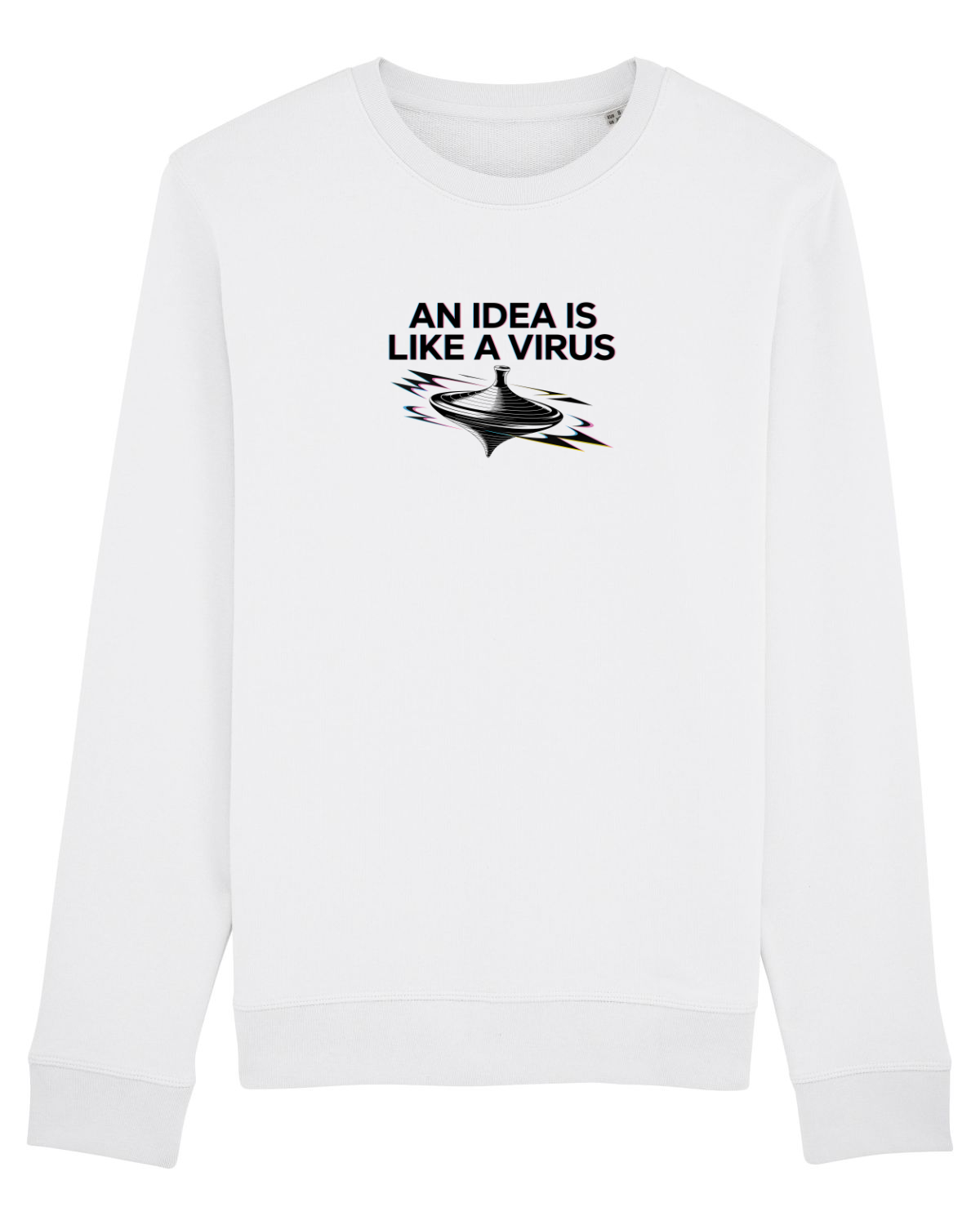 Bluză mânecă lungă Unisex Rise White