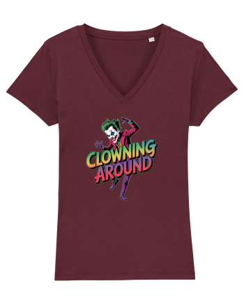 CLOWNING AROUND Burgundy