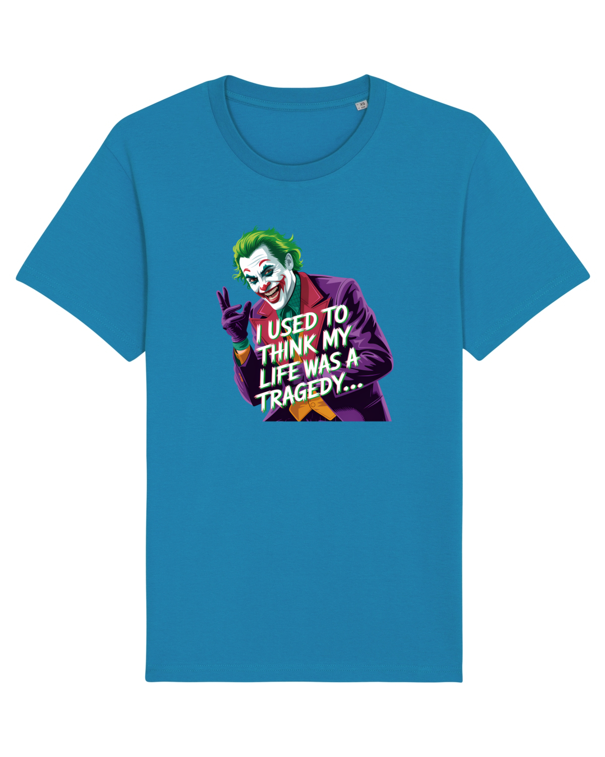 Tricou mânecă scurtă Unisex Rocker Azur