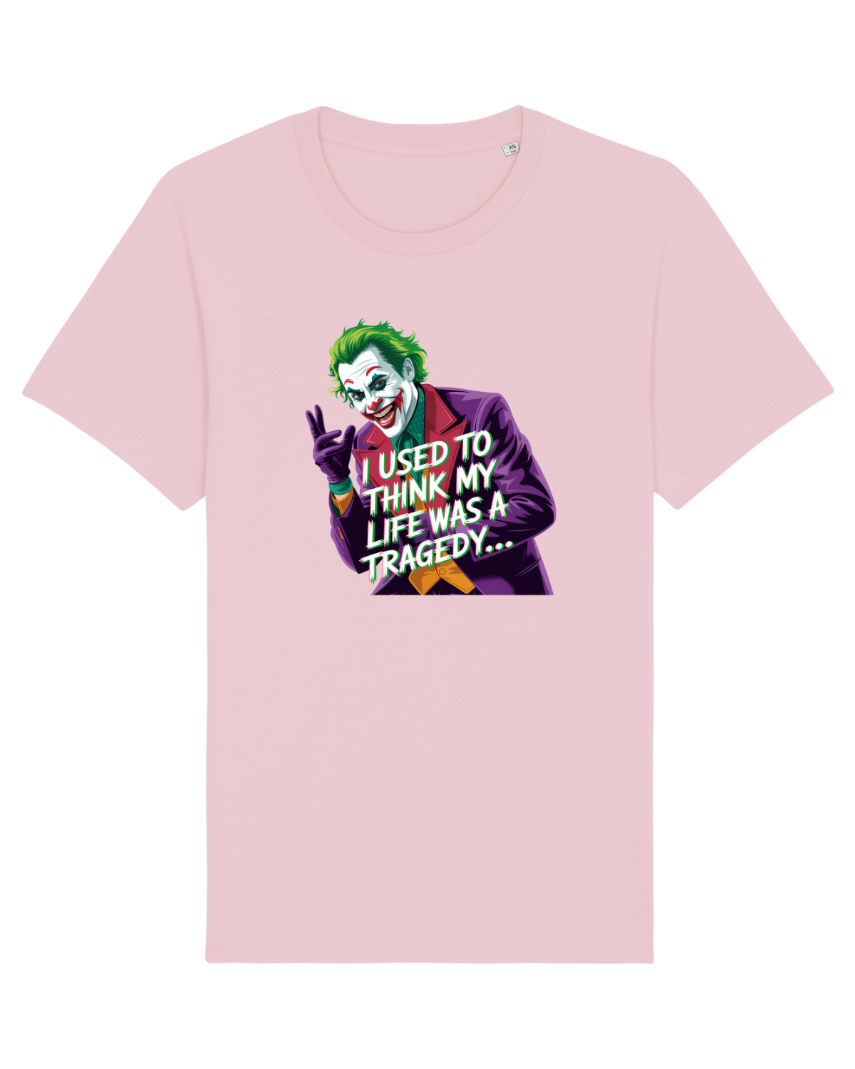 Tricou mânecă scurtă Unisex Rocker Cotton Pink