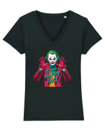 PUT ON A HAPPY FACE Tricou mânecă scurtă guler V Damă Evoker