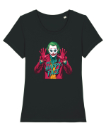 PUT ON A HAPPY FACE Tricou mânecă scurtă guler larg fitted Damă Expresser