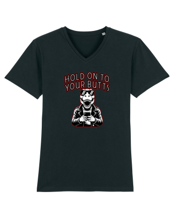 HOLD ON TO YOUR BUTTS -T - REX - dinozaur cu telefon Black