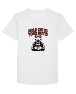HOLD ON TO YOUR BUTTS -T - REX - dinozaur cu telefon Tricou mânecă scurtă guler larg Bărbat Skater