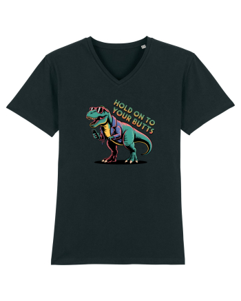 HOLD ON TO YOUR BUTTS - TINETI-VA BINE - T - REX - dinozaur cu telefon 2 Black