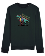 HOLD ON TO YOUR BUTTS - TINETI-VA BINE - T - REX - dinozaur cu telefon 2 Bluză mânecă lungă Unisex Rise