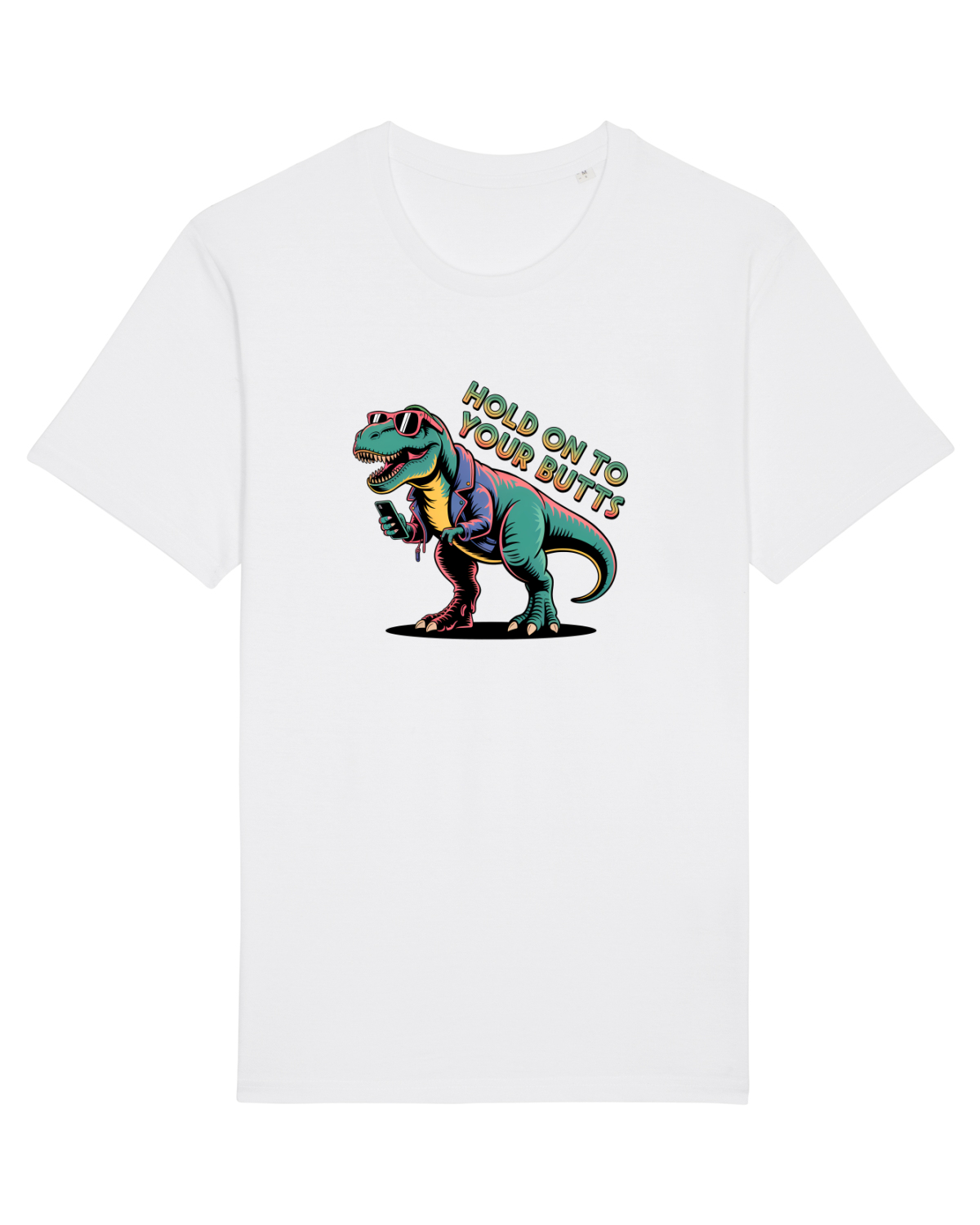 Tricou mânecă scurtă Unisex Rocker White