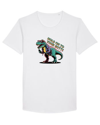 HOLD ON TO YOUR BUTTS - TINETI-VA BINE - T - REX - dinozaur cu telefon 2 White