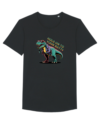 HOLD ON TO YOUR BUTTS - TINETI-VA BINE - T - REX - dinozaur cu telefon 2 Black