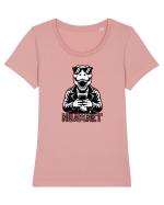 NU AM NET - T - REX - dinozaur cu telefon 2 Tricou mânecă scurtă guler larg fitted Damă Expresser