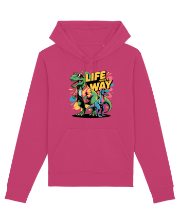 LIFE FINDS A WAY - T - REX - dinozaur  Raspberry