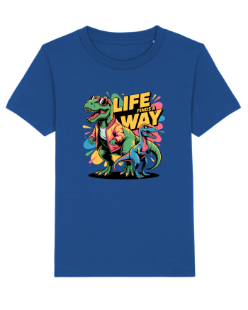 LIFE FINDS A WAY - T - REX - dinozaur  Majorelle Blue