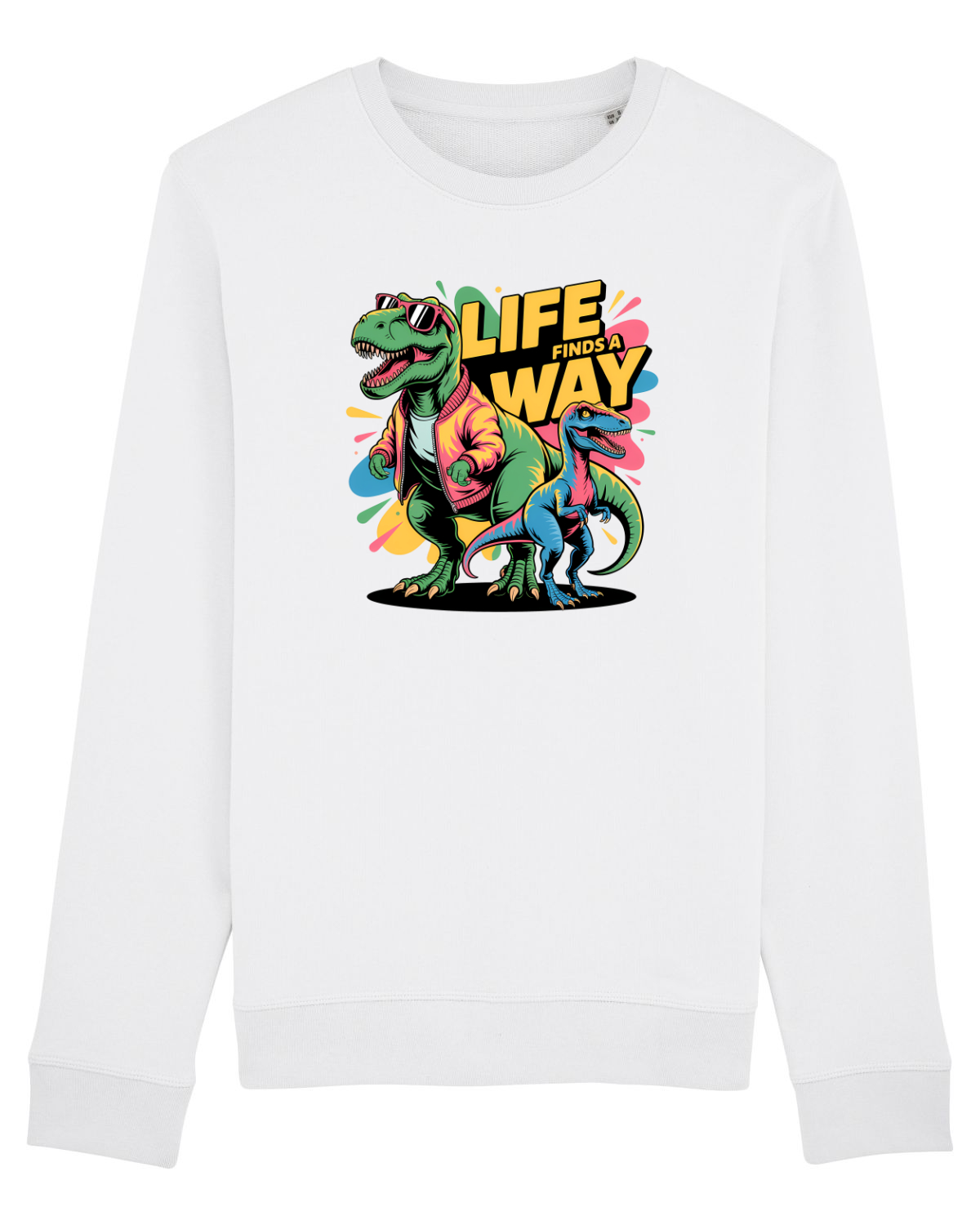 Bluză mânecă lungă Unisex Rise White