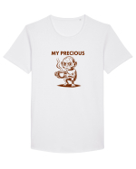 MY PRECIOUS - COFFEE - CAFEA Tricou mânecă scurtă guler larg Bărbat Skater