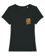 ONE SHIRT TO RULE THEM ALL - ONE RING TO RULE THEM ALL  lateral Tricou mânecă scurtă guler larg fitted Damă Expresser