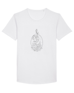 Șarpe aesthetic Tricou mânecă scurtă guler larg Bărbat Skater
