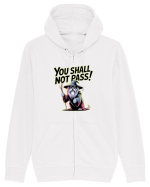 YOU SHALL NOT PASS! NU VEI TRECE! caine de paza / protectie Hanorac cu fermoar Unisex Connector
