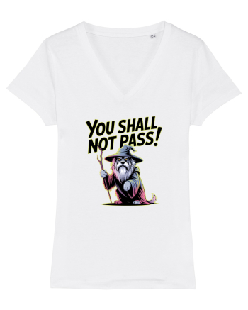 YOU SHALL NOT PASS! NU VEI TRECE! caine de paza / protectie White