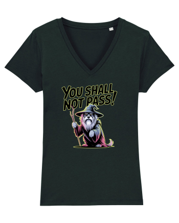YOU SHALL NOT PASS! NU VEI TRECE! caine de paza / protectie Black