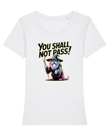 YOU SHALL NOT PASS! NU VEI TRECE! caine de paza / protectie White