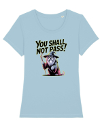 YOU SHALL NOT PASS! NU VEI TRECE! caine de paza / protectie Tricou mânecă scurtă guler larg fitted Damă Expresser