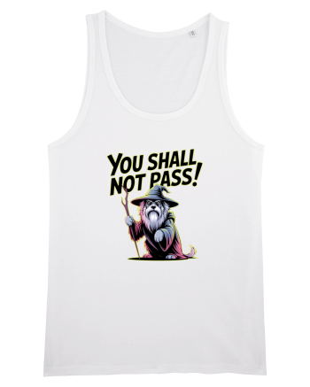 YOU SHALL NOT PASS! NU VEI TRECE! caine de paza / protectie White
